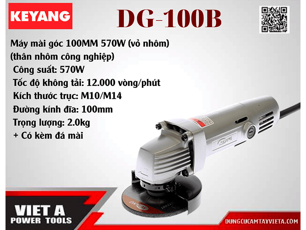 Thông số kỹ thuật của sản phẩm Máy Mài Góc Keyang DG-100B