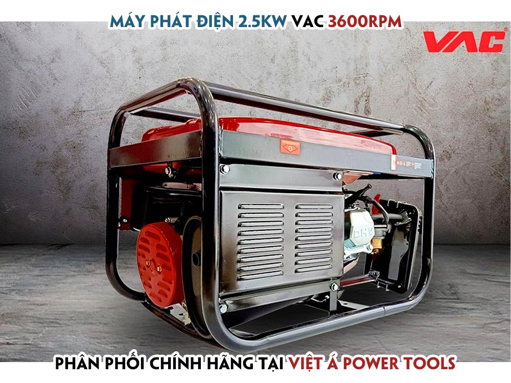 Đặt hàng Máy Phát Điện 2.5Kw VAC chính hãng tại Việt Á Power Tools