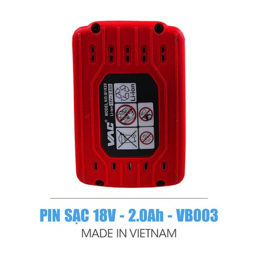 PIN sạc 18V - 2.0ah VB003