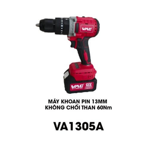 MÁY KHOAN PIN 13MM KHÔNG CHỔI THAN VA1305A