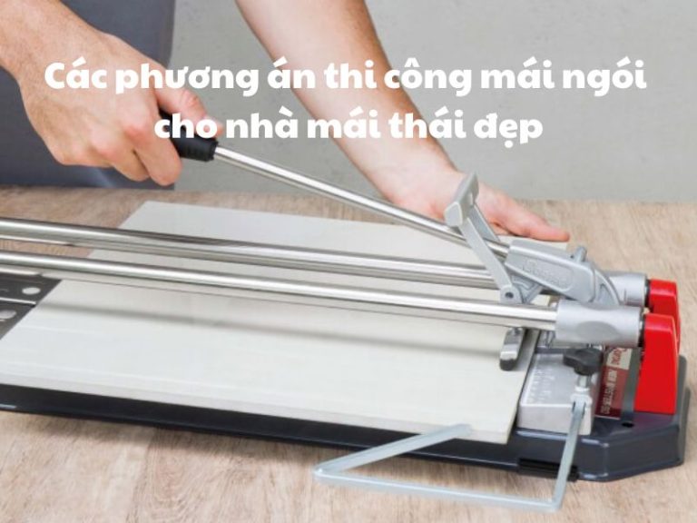 Các Phương án thi công mái ngói cho nhà mái thái đẹp